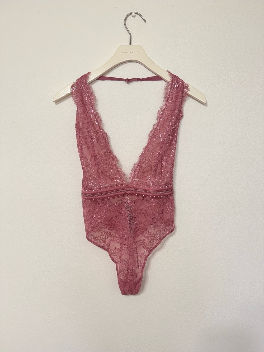 Victoria's Secret Lace Plunge Bodysuit